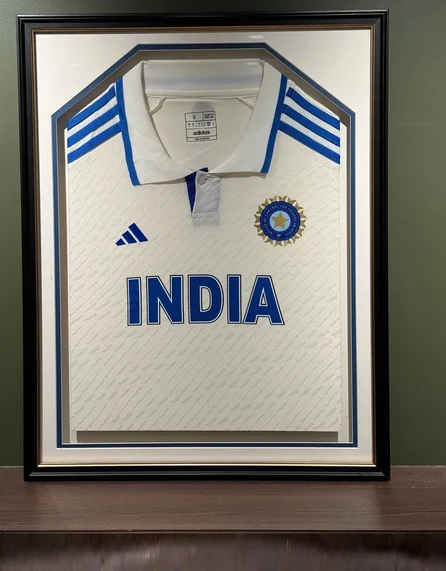 Framed India cricket jersey, Neeha Arts
