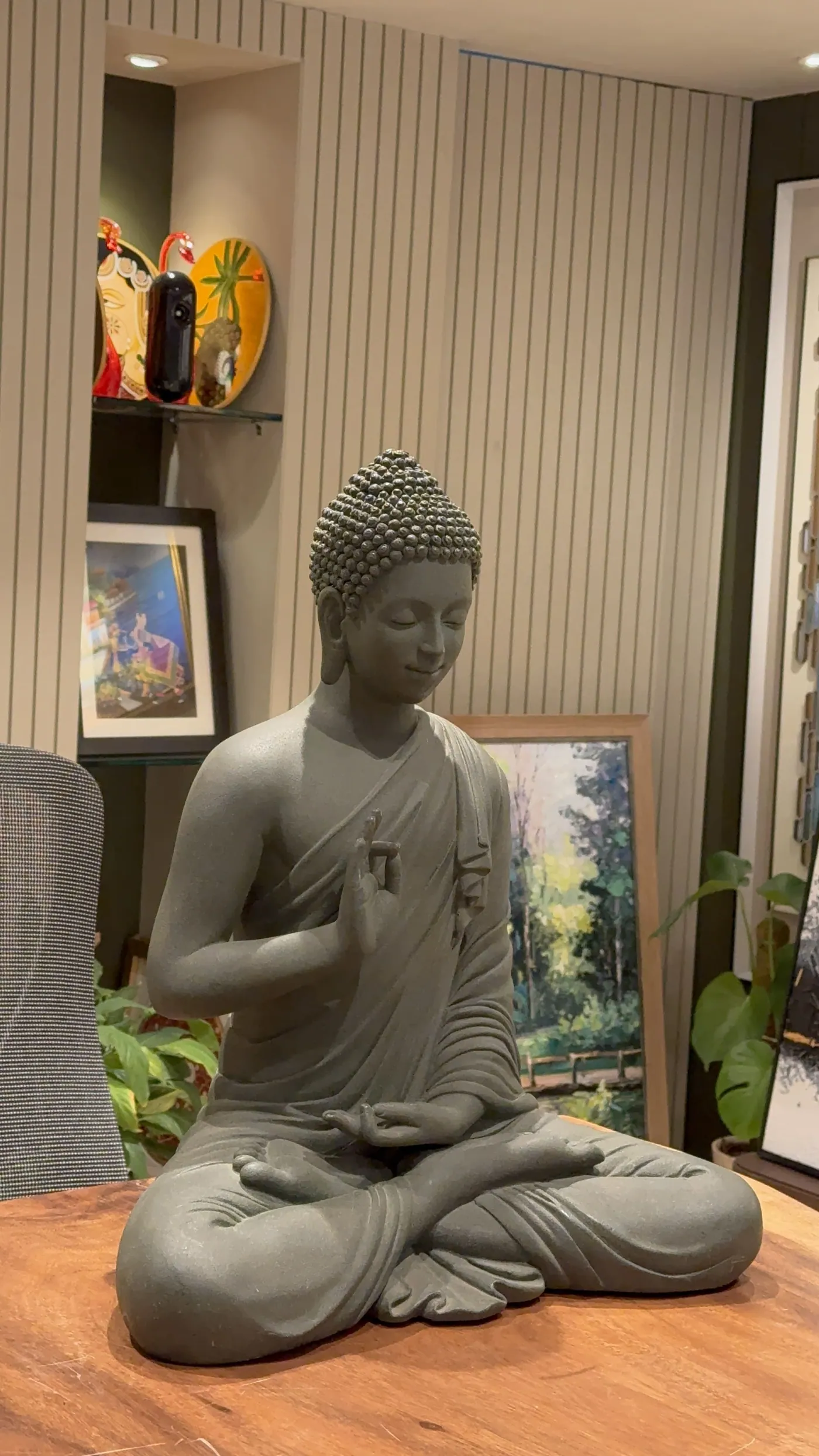 A quiet corner of the Neeha Arts showroom